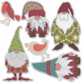 Sticker Noël Gnomes Oiseaux (Devant)
