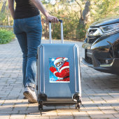 Sticker Noël gothique Santa Claus Squelette monstre Art (Valise Insitu)