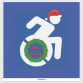 Sticker Noël Handicapé (Feuille)