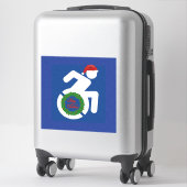 Sticker Noël Handicapé (Sur valise)