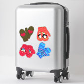 Sticker Noël Mittens | Vacances (Sur valise)