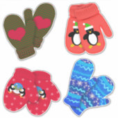 Sticker Noël Mittens | Vacances (Devant)
