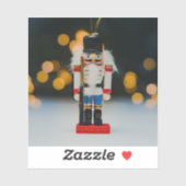 Sticker Noël SlipperyJoe nutcracker figurine ornement (Feuille)