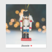 Sticker Noël SlipperyJoe nutcracker figurine ornement (Feuille)