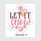 Sticker Noël sous la neige (Feuille)