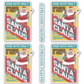 Sticker Noël une nuit seulement Père Noël en personne (Devant)