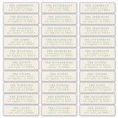 Sticker noël vert ombre nom individuel (Devant)