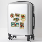 Sticker Noël victorien classique (Sur valise)
