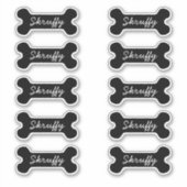 Sticker Noir avec nom (Devant)