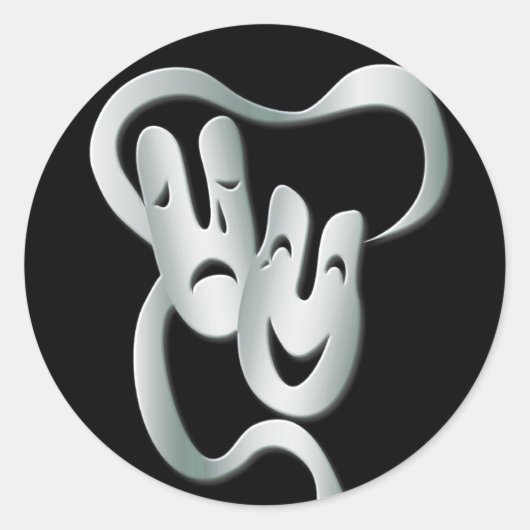 Sticker noir blanc (Devant)