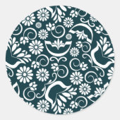 Sticker noir et blanc élégant (Devant)