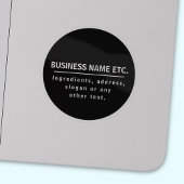 Sticker Noir et blanc multifonction transparent