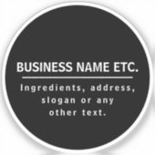 Sticker Noir et blanc multifonction transparent (Recto)