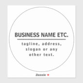 Sticker Noir et blanc polyvalent (Feuille)