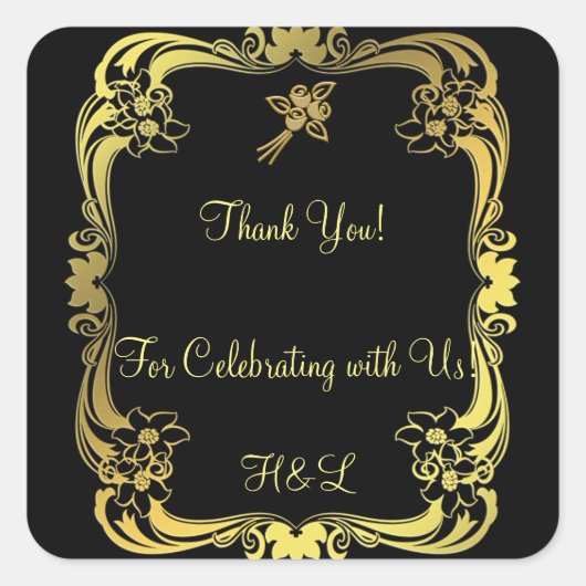 Sticker noir et or (Devant)