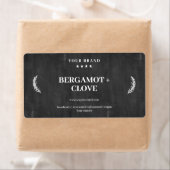 Sticker noir Étiquette de savon personnalisé (En situation)