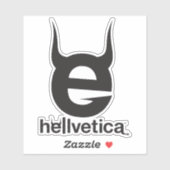 Sticker Noir Mal "e" (Feuille)