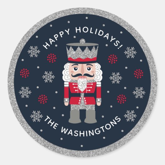 Sticker noir Parties scintillant noir personnalisé (Devant)