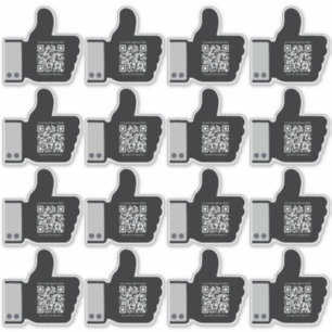 Sticker Noir positif Avis Code QR du Fiançailles client