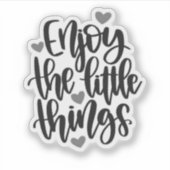 Sticker Noir "Profitez de choses amères" (Devant)