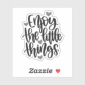 Sticker Noir "Profitez de choses amères" (Feuille)