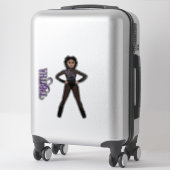 Sticker Noir pur Spark Dancer #2 (Sur valise)