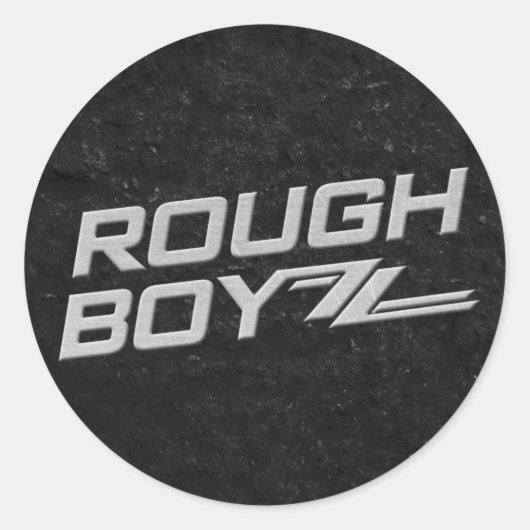 Sticker noir rond BoyZZ (Devant)