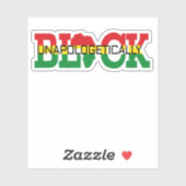 Sticker Noir sans excuses (Feuille)