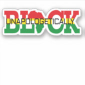 Sticker Noir sans excuses (Devant)