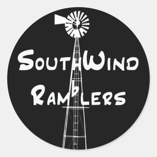 Sticker noir Texte horizontal blanc (Devant)