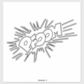 Sticker noise comics-onomatopoeia (Feuille)