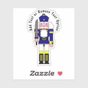 Sticker Noisette bleue Soldat Noël