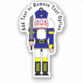 Sticker Noisette bleue Soldat Noël (Devant)