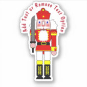 Sticker Noisette rouge Soldat Noël (Devant)