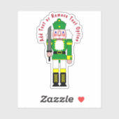 Sticker Noisette verte Soldat Noël (Feuille)