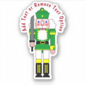 Sticker Noisette verte Soldat Noël (Devant)