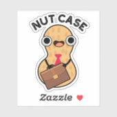 Sticker Noix de Cas Puns Drôles de Cacahuètes (Feuille)