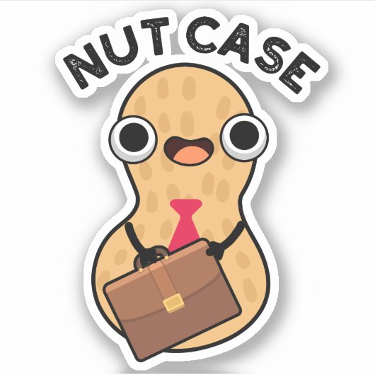 Sticker Noix de Cas Puns Drôles de Cacahuètes (Devant)