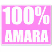 Sticker Nom 100 % Amara (Devant)