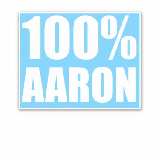 Sticker Nom Aaron (Devant)