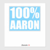 Sticker Nom Aaron (Feuille)