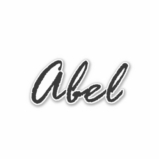 Sticker Nom abel (Devant)