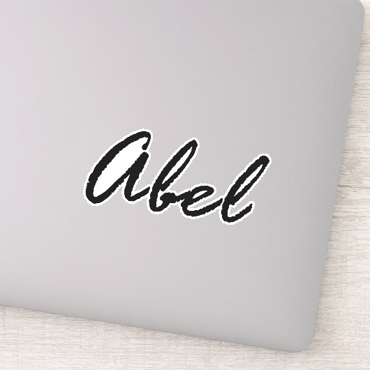 Sticker Nom abel (Détail)