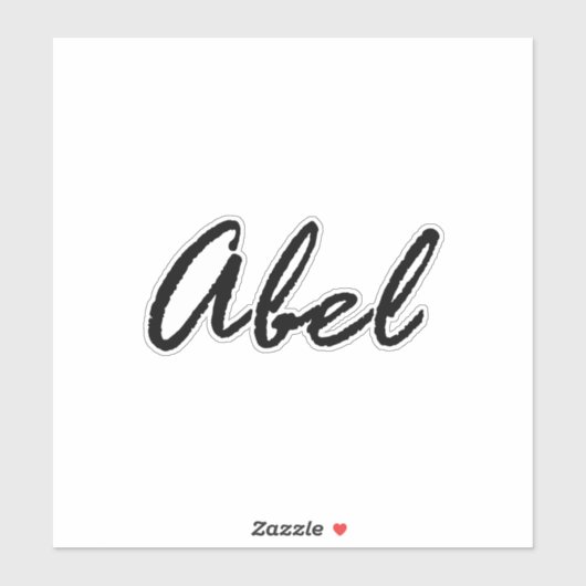 Sticker Nom abel (Feuille)