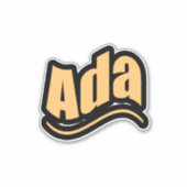 Sticker Nom Ada, pour Ada (Devant)