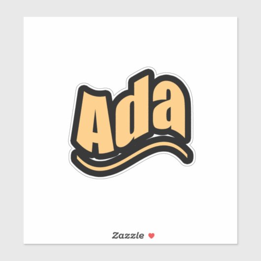Sticker Nom Ada, pour Ada (Feuille)