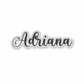 Sticker Nom Adriana - Calligraphie manuscrite (Devant)