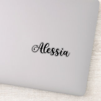 Sticker Nom Alessia - Calligraphie manuscrite