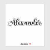 Sticker Nom Alexander - Calligraphie manuscrite (Feuille)