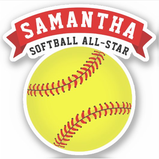 Sticker Nom All-Star du softball (Devant)